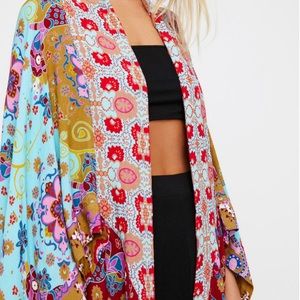 Free People Little wing print kimono